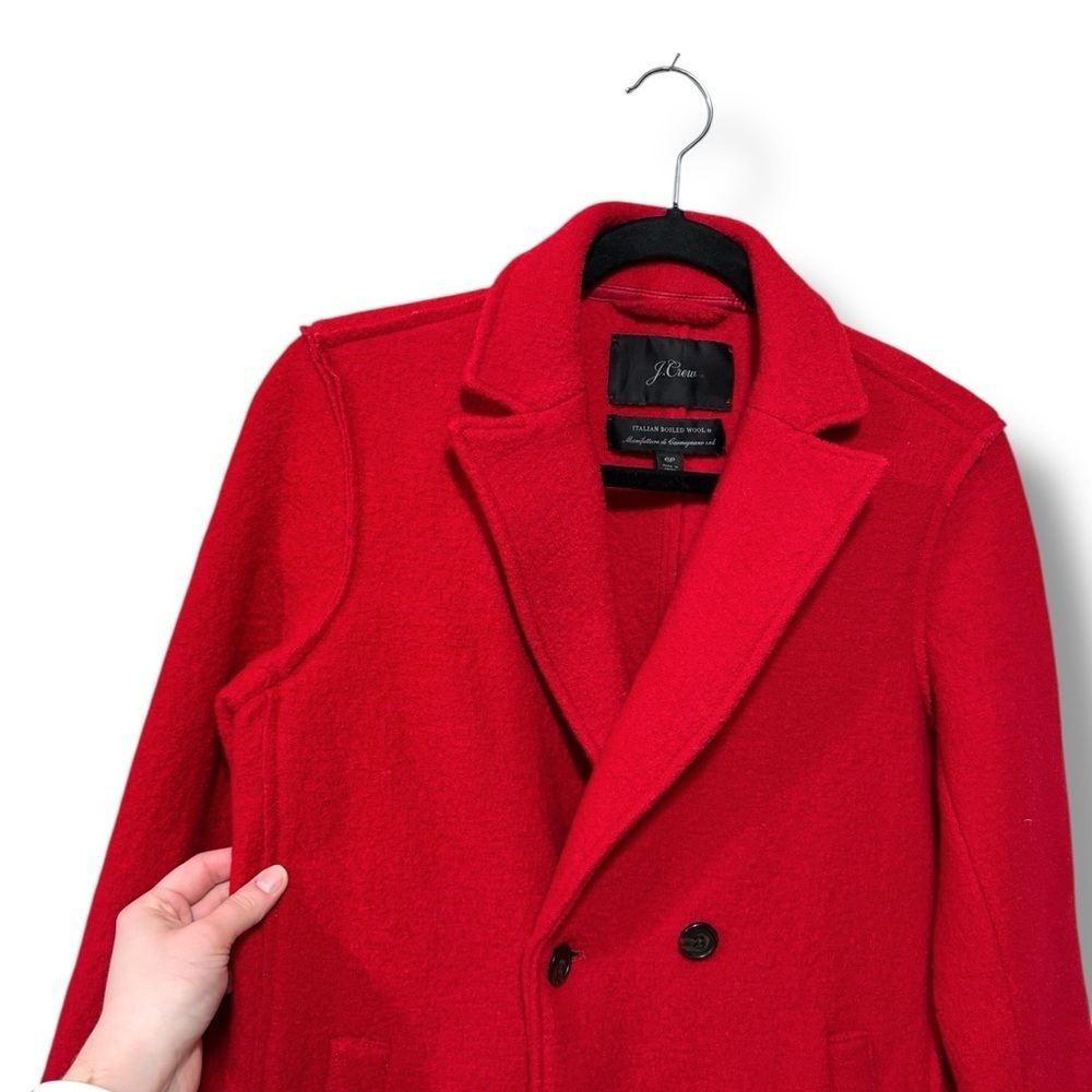 J. Crew Daphne 100% Boiled Wool Top Coat Size 6 Petite - Picture 5 of 10
